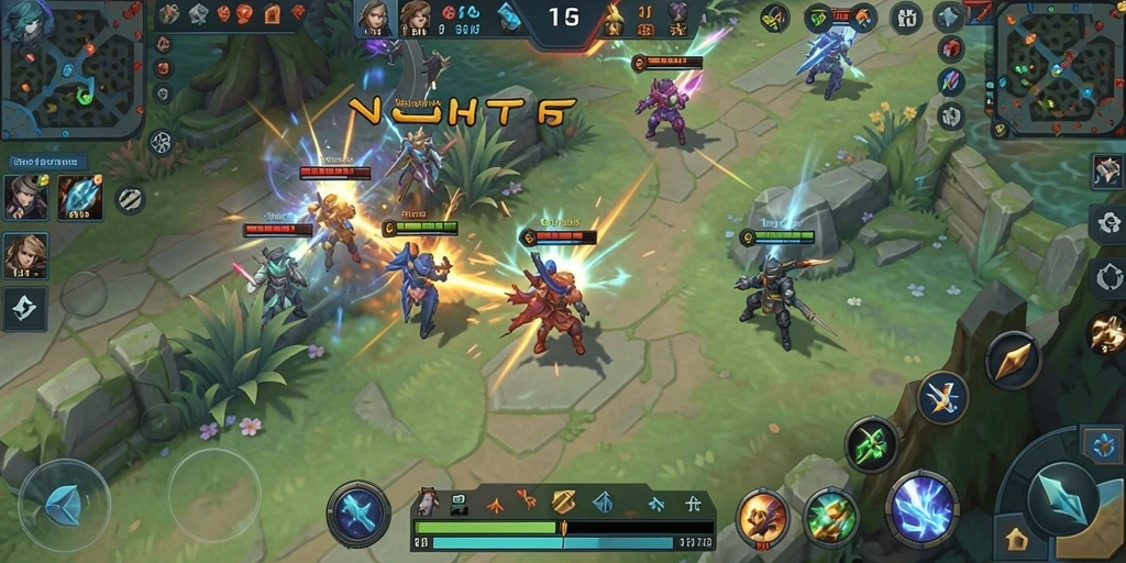 Gameplay strategis menarik di dalam 4P4P.