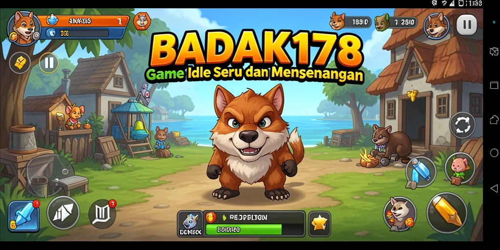 Screenshot gameplay BADAK178 yang menunjukkan momen seru dalam game Idle.