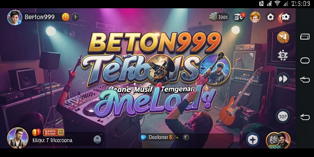Screenshot gameplay BETON999 menunjukkan keseruan bermain musik.