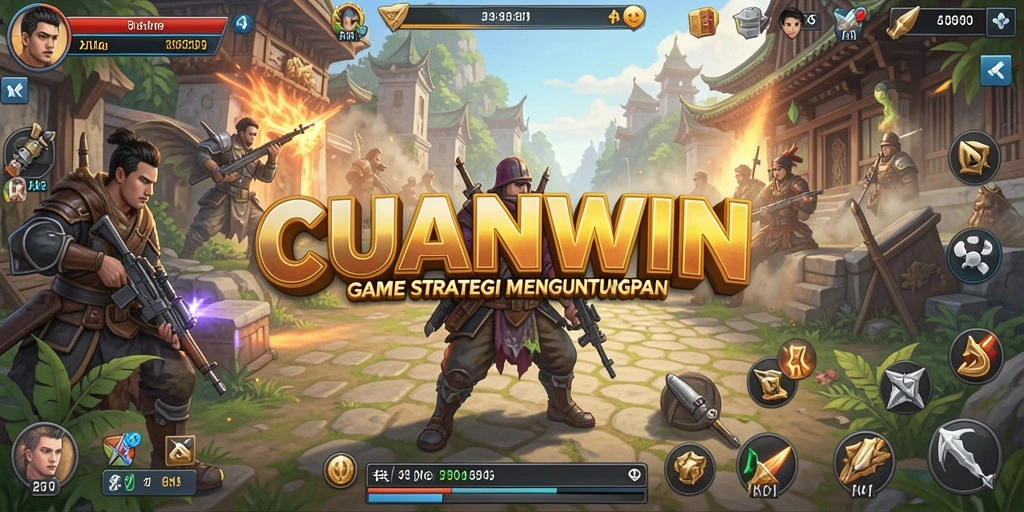 Tangkapan layar gameplay CUANWIN menampilkan strategi mengelola kerajaan.