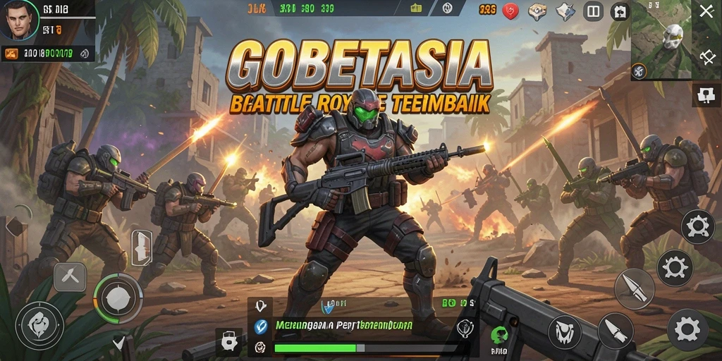 Tampilan gameplay seru dan mendebarkan di GOBETASIA.