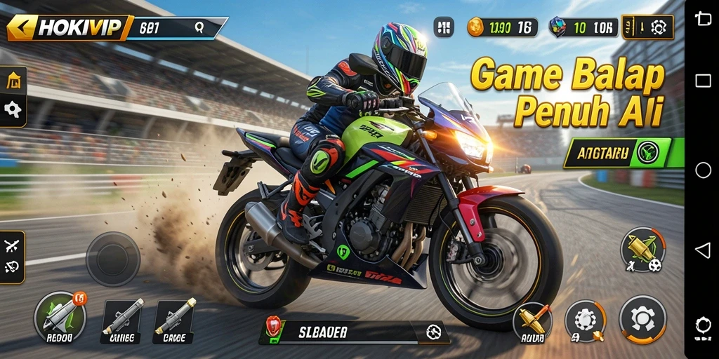 Tampilan gameplay HOKIVIP yang seru dan mendebarkan.