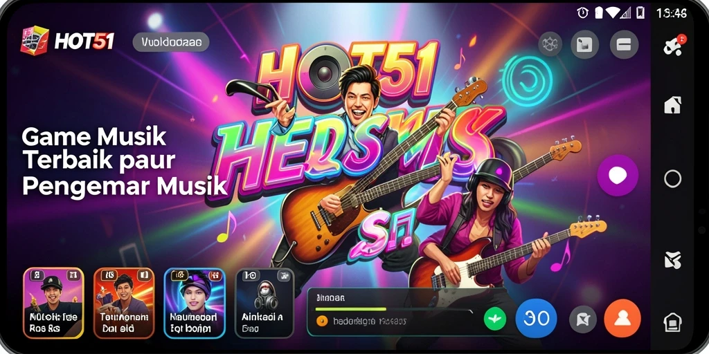 Gameplay menarik dengan berbagai tantangan musik.