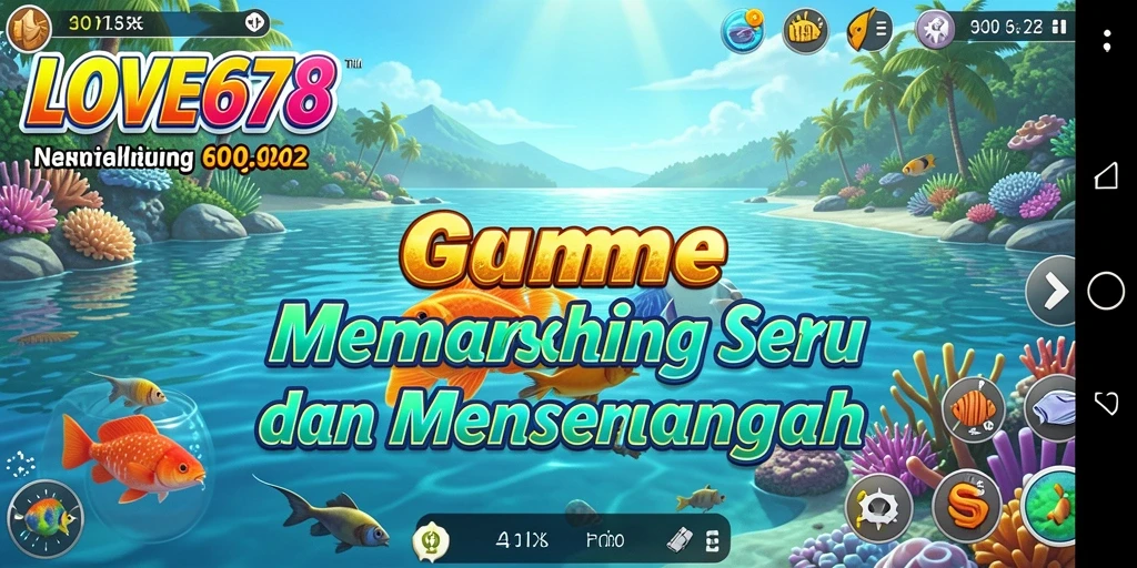 Tampilan gameplay memancing yang mendebarkan di LOVE678.