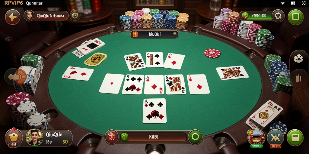 Screenshot gameplay QiuQiu yang seru di RPVIP6.