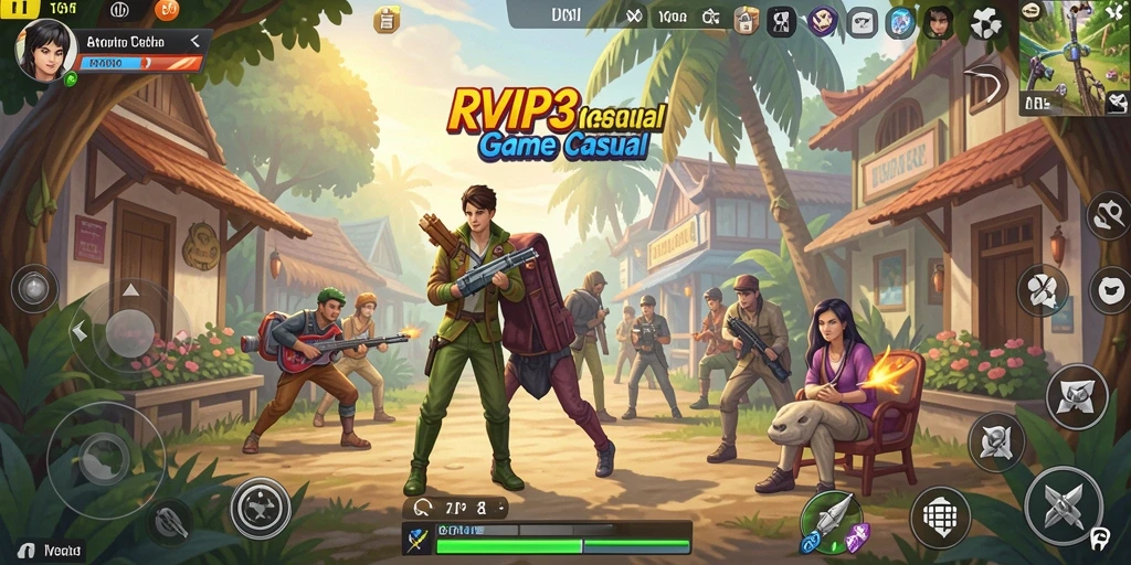 Tampilan gameplay RVIP3 yang seru dan menghibur.