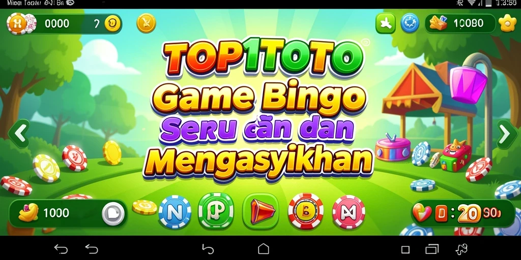 Screenshot gameplay TOP1TOTO menunjukkan aksi seru Bingo.